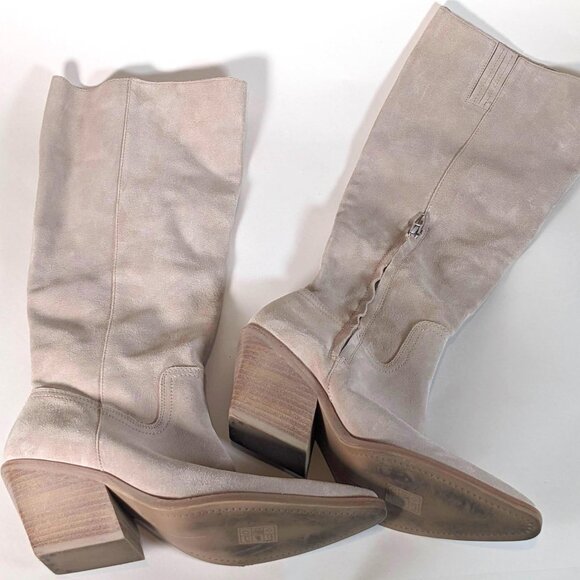 Dolce vita Cream ankle and knee high boots. Size 8.5, slight heels for com… - Picture 2 of 4